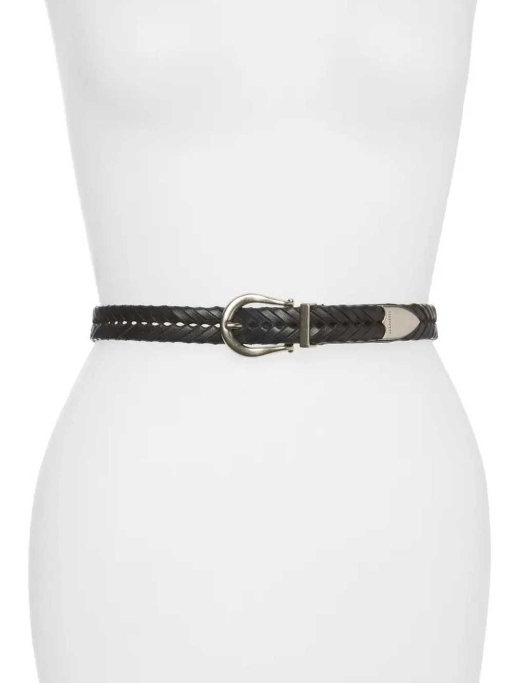 All Saints Black Western Belt